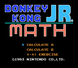 Donkey Kong Jr. Math (UE) [!]-video